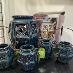 Outdoor lantern set